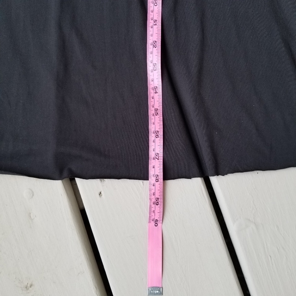 Long Black med dress with a deep V back - Picture 5 of 6